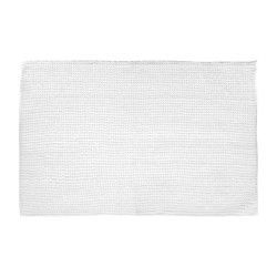 Alfombra de baño blanca 50 x 80 cm