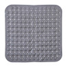 Alfombra de ducha antideslizante gris 54 x 54 cm