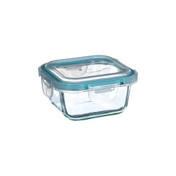 Fiambrera de cristal 330 ml 12 x 12 x 6,5 cm