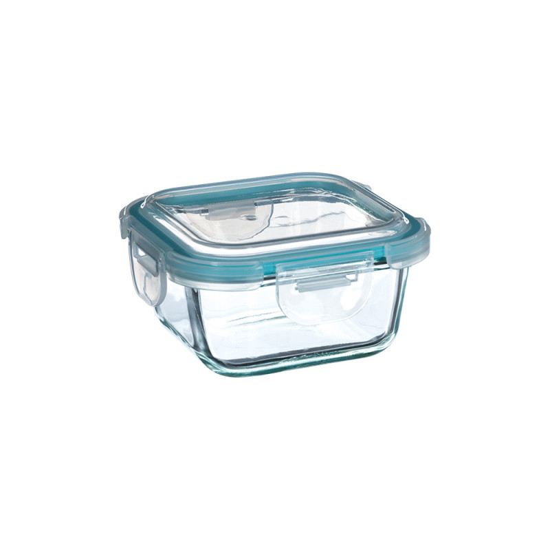 Fiambrera de cristal 330 ml 12 x 12 x 6,5 cm Fiambrera de cristal 330 ml 12 x 12 x 6,5 cm
