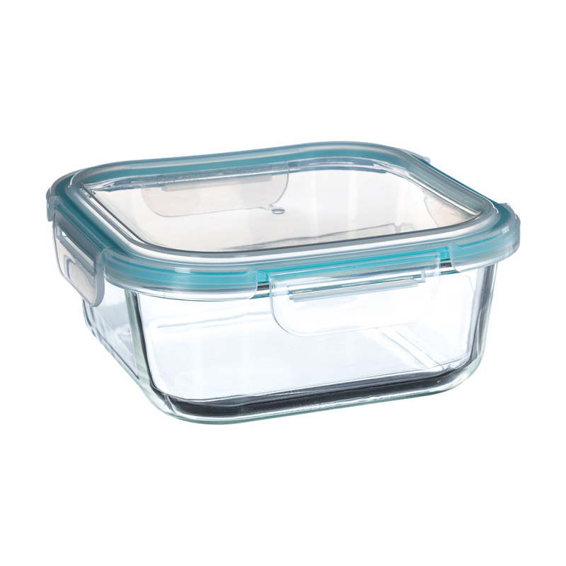Fiambrera de cristal 1180 ml 18,20 x 18,20 x 7,40 cm Fiambrera de cristal 1180 ml 18,20 x 18,20 x 7,40 cm