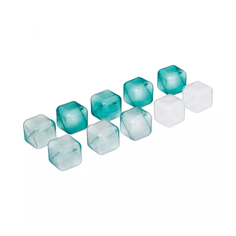 Pack 10 cubitos plastico 2,5x2,5x2,5cm Pack 10 cubitos plastico 2,5x2,5x2,5cm