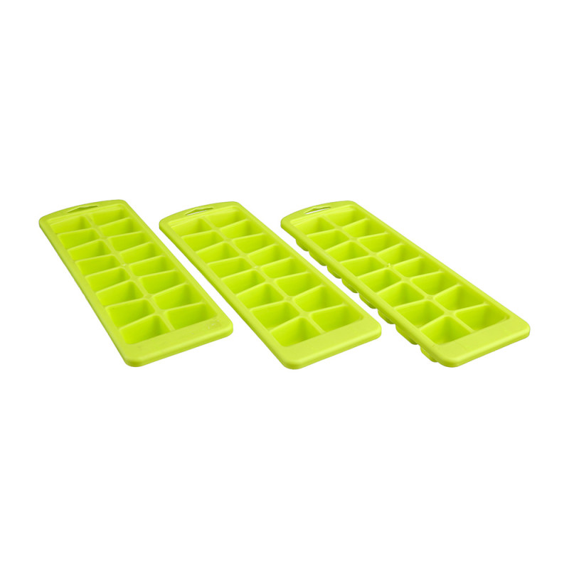 Pack 3 uds. cubitera de polipropileno colores surtidos 25 x 8,5 x 3,7 cm Pack 3 uds. cubitera de polipropileno colores surtidos 25 x 8,5 x 3,7 cm