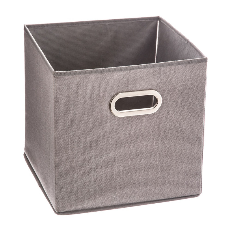 Caja organizadora color gris claro para estanteria 31x31cm Caja organizadora color gris claro para estanteria 31x31cm