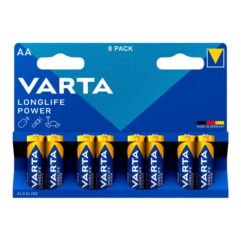 Pila alkalina longlife power aa - lr06 (blister 8 uds) ø14,5x50,5mm Pila alkalina longlife power aa - lr06 (blister 8 uds) ø14,5x50,5mm