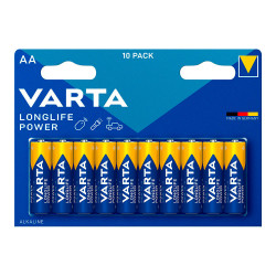 Pila alkalina longlife power aa - lr06 (blister 10 uds) ø14,5x50,5mm