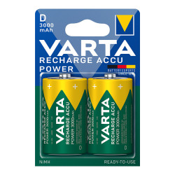 Pila recargable accu power d - lr20 3000 ma (blister 2 uds) ø34,2 x 61,5 mm