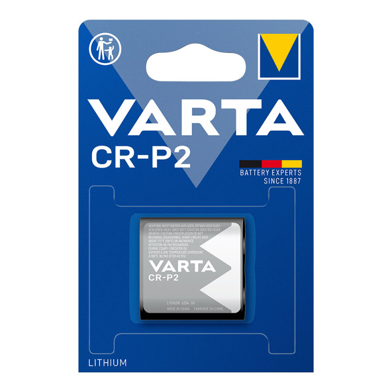 Pila lithium cr-p2 - 6 v (blister 1 unid.) 34,5 x 19,5 x 35 mm Pila lithium cr-p2 - 6 v (blister 1 unid.) 34,5 x 19,5 x 35 mm