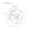 Enrollacables 25 m 3 g 1,50 mm² 4 tomas bipolares con t/tl con protector térmico