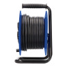 Enrollacables 25 m 3 g 2,50 mm² 4 tomas bipolares con t/tl con tapas profesional con protector termico 3000w 230v