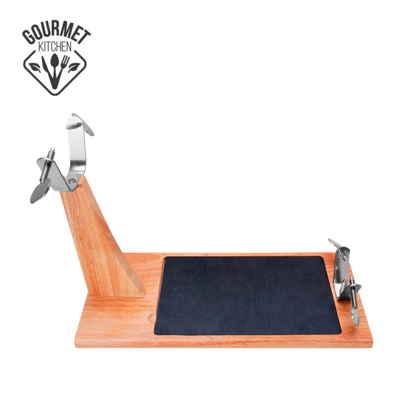 Jamonero top line madera de caucho con base ceramica edm Jamonero top line madera de caucho con base ceramica edm