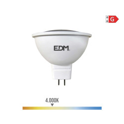 Bombilla dicroica led mr16 (gu5.3) 5 w 12 v 450 lm 4000 k luz dia ø5 x 5 cm