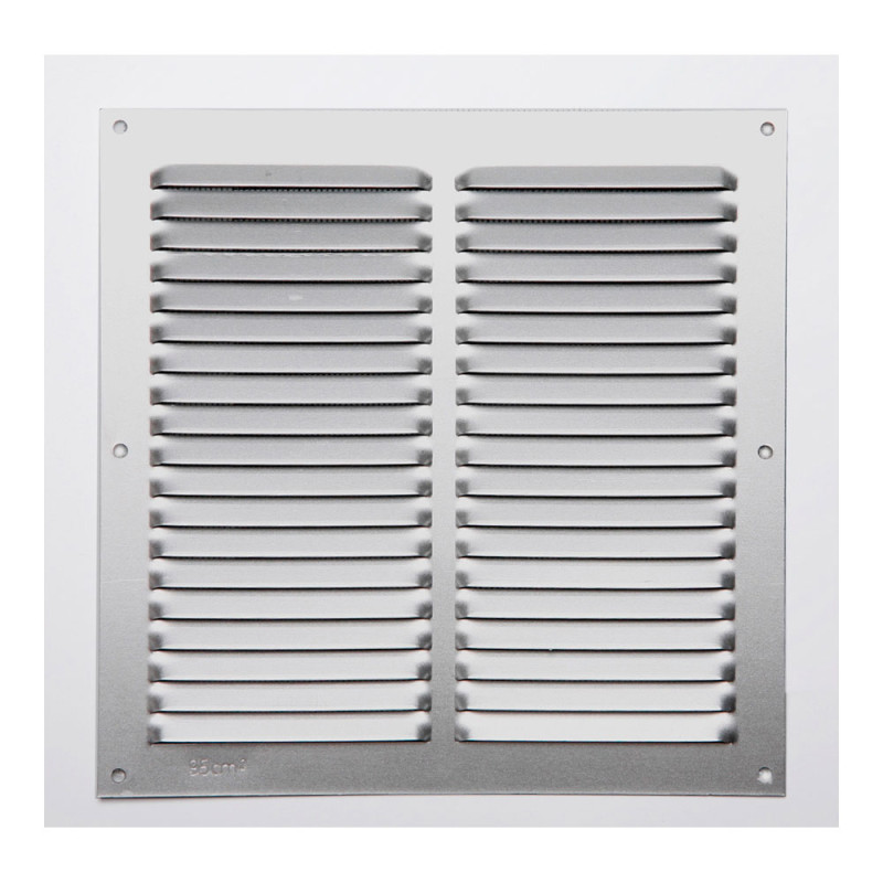 Rejilla s/borde de aluminio 0.6 natural 200x200mm Rejilla s/borde de aluminio 0.6 natural 200x200mm