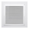 Rejilla s/borde de aluminio 0.6 blanco lacado 170x170mm