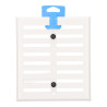 Rejilla regulable. aluminio 0.8 blanco 170x190mm