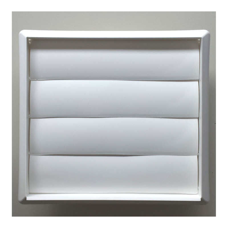 Rejilla pvc empotrar tubo ø120mm o 16,5x18,5cm con lamas moviles (g) Rejilla pvc empotrar tubo ø120mm o 16,5x18,5cm con lamas moviles (g)
