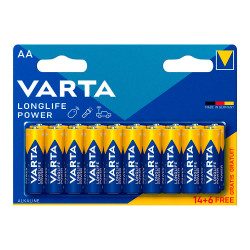 Pila alkalina longlife power aa - lr06 (blister 14+6 uds) ø14,5x50,5mm