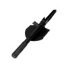 Mini pala plegable multifuncional de acero color negro 9,5x41,5cm