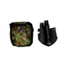 Mini pala plegable multifuncional de acero color negro 9,5x41,5cm