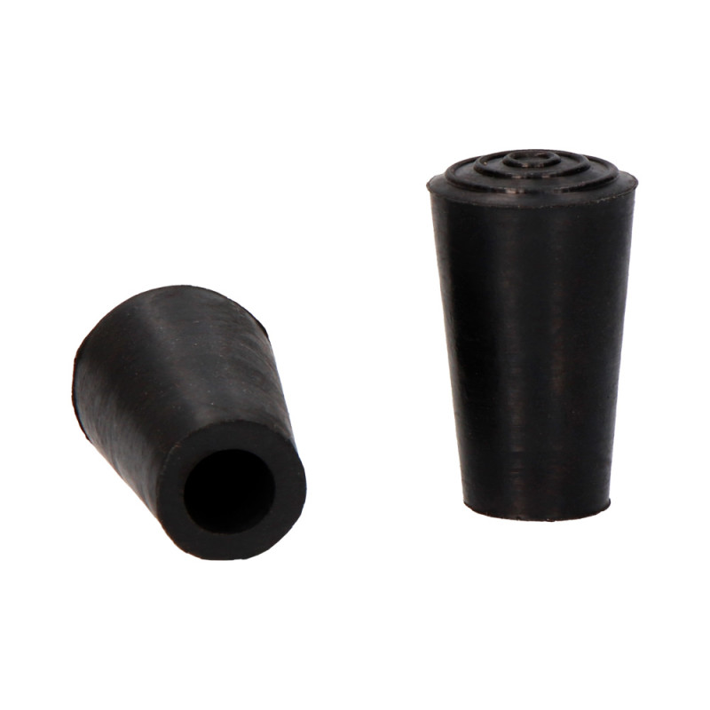 Contera exterior goma ø15mm negra Contera exterior goma ø15mm negra