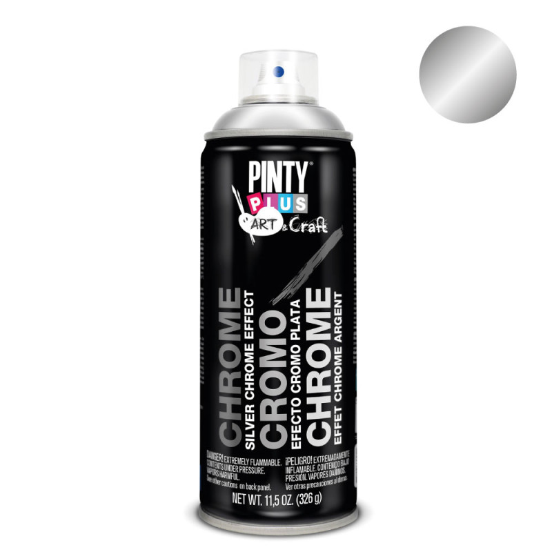 Pintura en spray pintyplus art & craft 520cc efecto cromo plata c150 Pintura en spray pintyplus art & craft 520cc efecto cromo plata c150