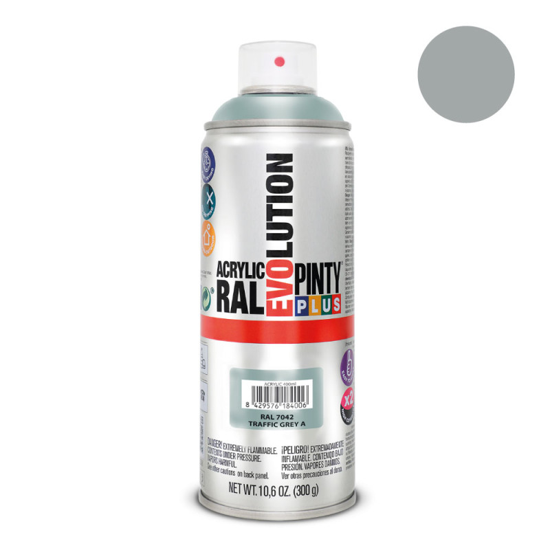 Pintura en spray pintyplus evolution 520 cc ral 7042 gris tráfico Pintura en spray pintyplus evolution 520 cc ral 7042 gris tráfico