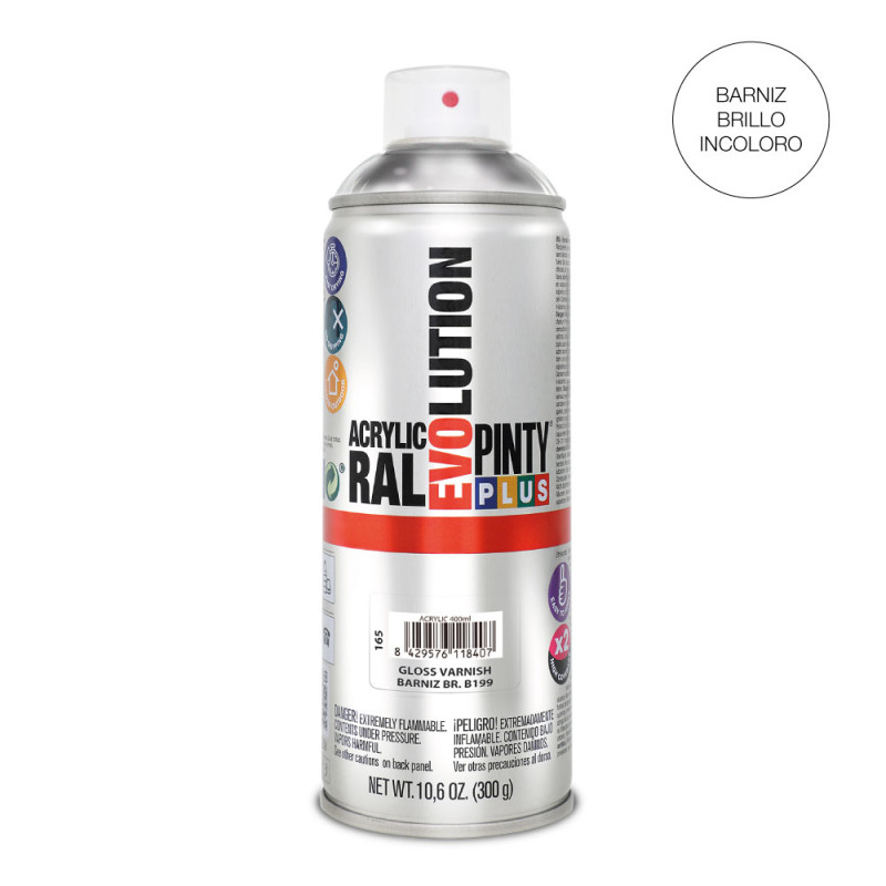Pintura en spray pintyplus evolution 520 cc b199 barniz brillo Pintura en spray pintyplus evolution 520 cc b199 barniz brillo