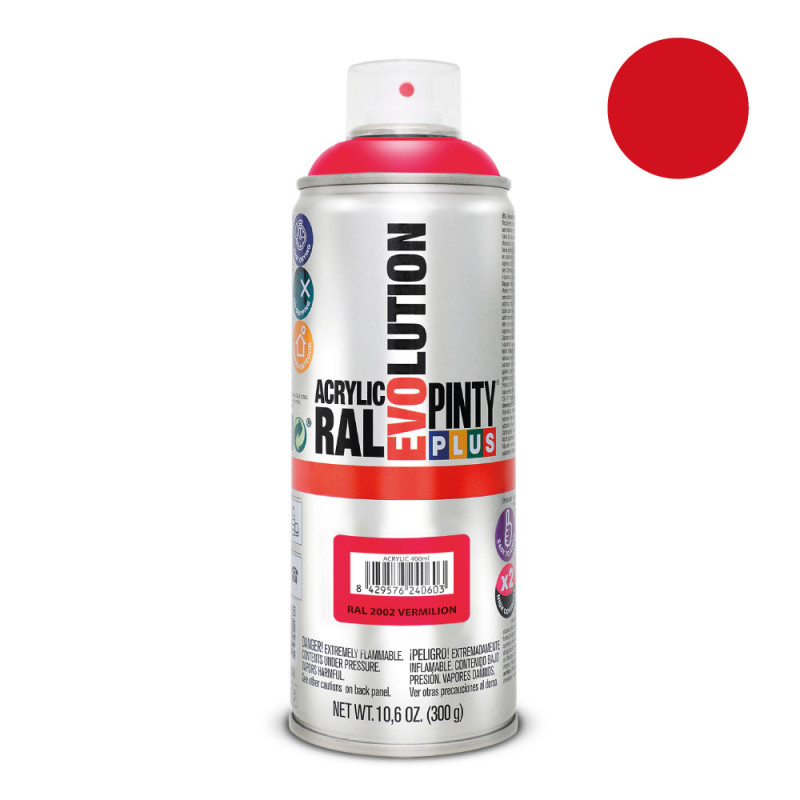 Pintura en spray pintyplus evolution 520 cc ral 2002 naranja sanguíneo Pintura en spray pintyplus evolution 520 cc ral 2002 naranja sanguíneo