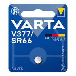 Micro pila de boton silver sr66 - v377 1,55v (blister 1 unid.) ø6,8x2,5mm