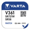Micro pila de boton silver sr58 - v361 1,55v (blister 1 unid.) ø7,9x2,1mm
