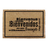 Felpudo 60x40cm modelo bienvenidos idiomas