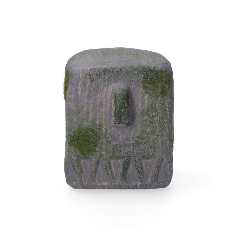 Estatua gris 9x8x9.5cm Estatua gris 9x8x9.5cm