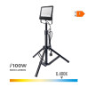 Foco proyector led con tripode black series 100 w 6400 k