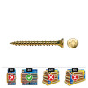 Caja 1000 unidades tornillo madera avellanado pz din/ref vlox ø3 x 20 mm bicromatado+lubr.
