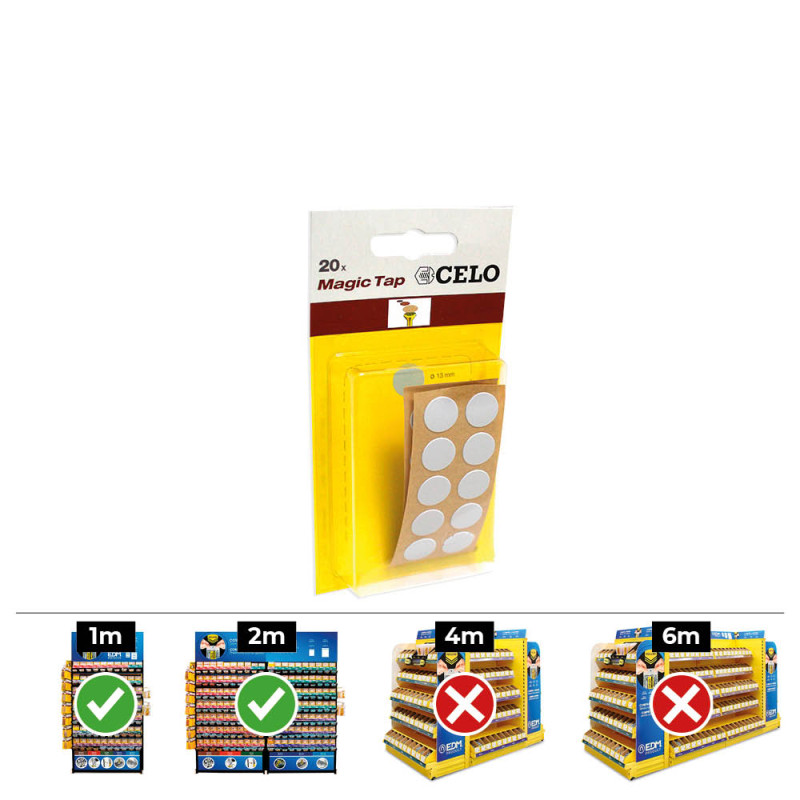 Caja 10 blisters 20 unid. tapon adhesivo din/ref mtap ø13mm color gris celo Caja 10 blisters 20 unid. tapon adhesivo din/ref mtap ø13mm color gris celo