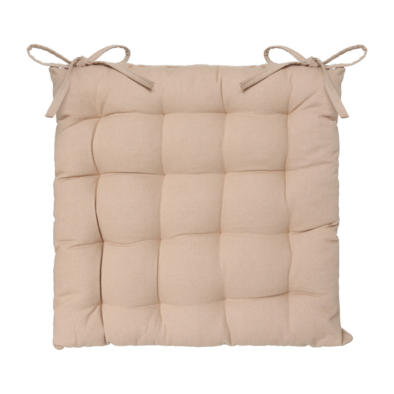 Cojin para silla estilo galleta color beige 38x38cm Cojin para silla estilo galleta color beige 38x38cm