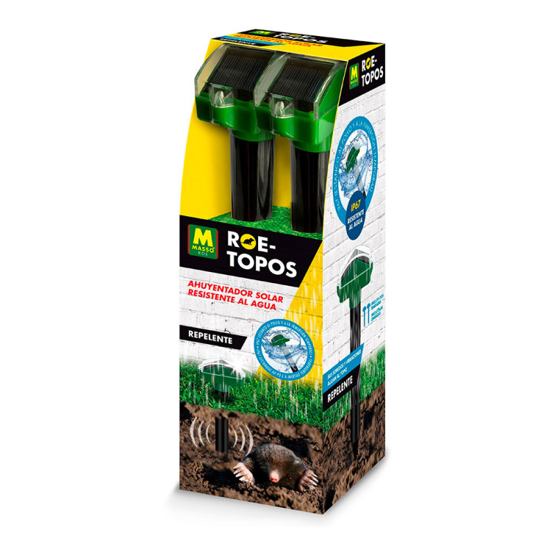 Repelente solar para topos resistente al agua 2 unid. roe 231644 masso Repelente solar para topos resistente al agua 2 unid. roe 231644 masso