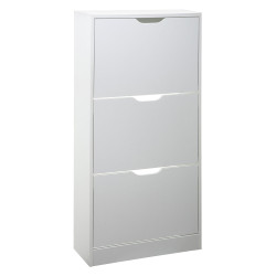 Zapatero de madera 115 x 60 x 24 cm color blanco