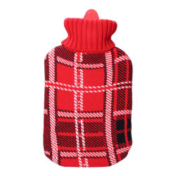 Bolsa de agua caliente. modelo clasico escoces rojo 2 l