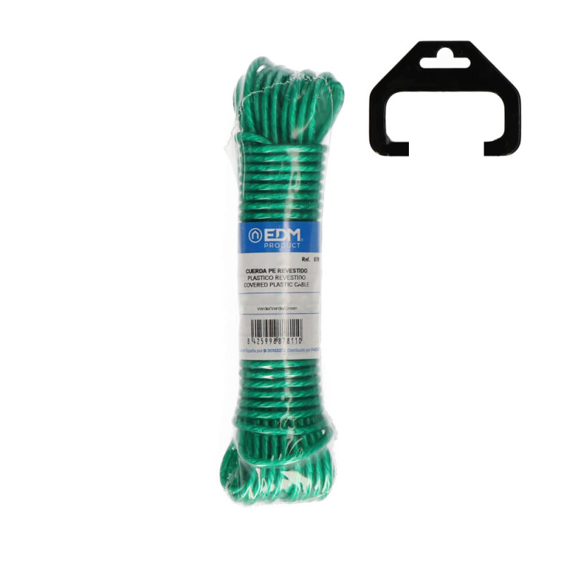 Madeja plastico revestido pvc tendedero 25m verde edm Madeja plastico revestido pvc tendedero 25m verde edm