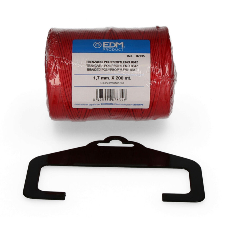 Bobina trenzada polipropileno 8842 200m rojo edm Bobina trenzada polipropileno 8842 200m rojo edm