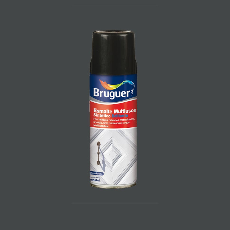 Esmalte sintetico multiuso spray gris medio brillante 0,4l 5197981 bruguer Esmalte sintetico multiuso spray gris medio brillante 0,4l 5197981 bruguer