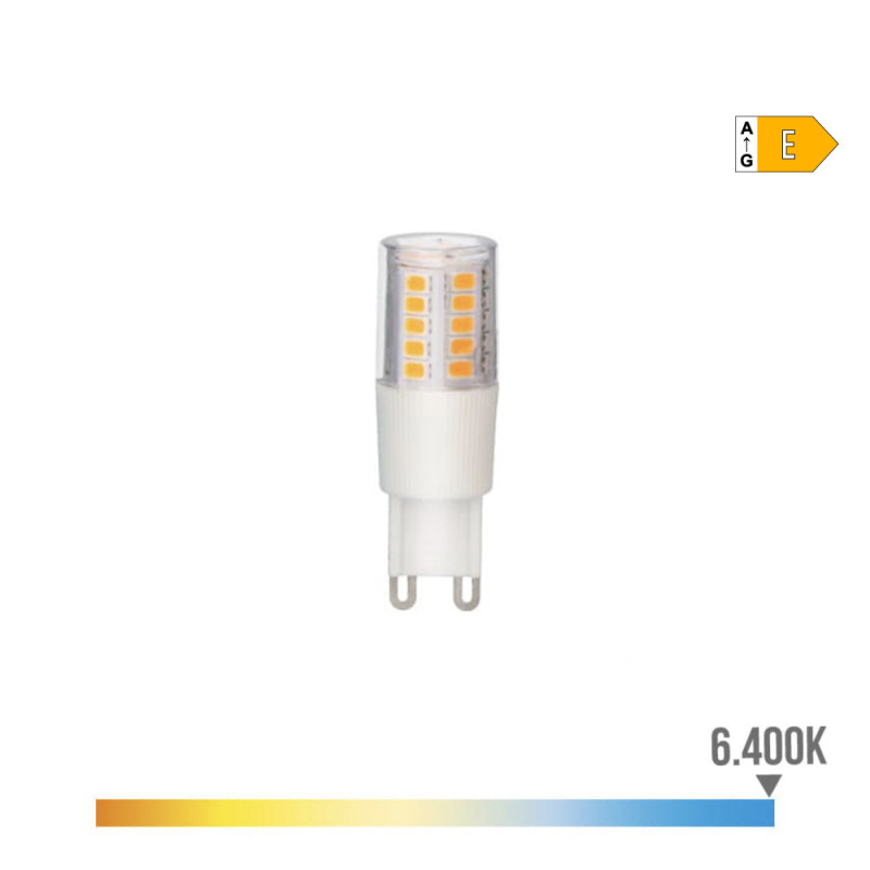 Bombilla g9 led 5.5w 700 lm 6400 k luz fria base ceramica ø18 x 54 mm Bombilla g9 led 5.5w 700 lm 6400 k luz fria base ceramica ø18 x 54 mm