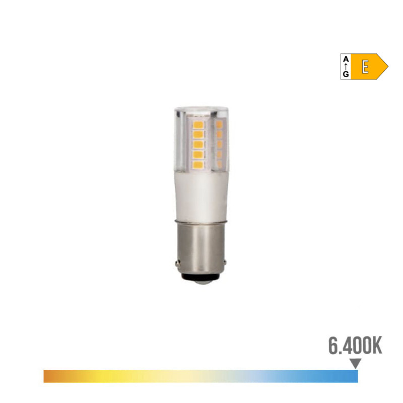 Bombilla bayoneta led b15d 5,5 w 700lm 6400k luz fria ø17 x 57 mm Bombilla bayoneta led b15d 5,5 w 700lm 6400k luz fria ø17 x 57 mm
