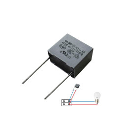 Condensador para bombilla led