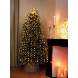 Guirnalda micro led exterior blanco frio para arbol de 180cm 6,8m (largo)