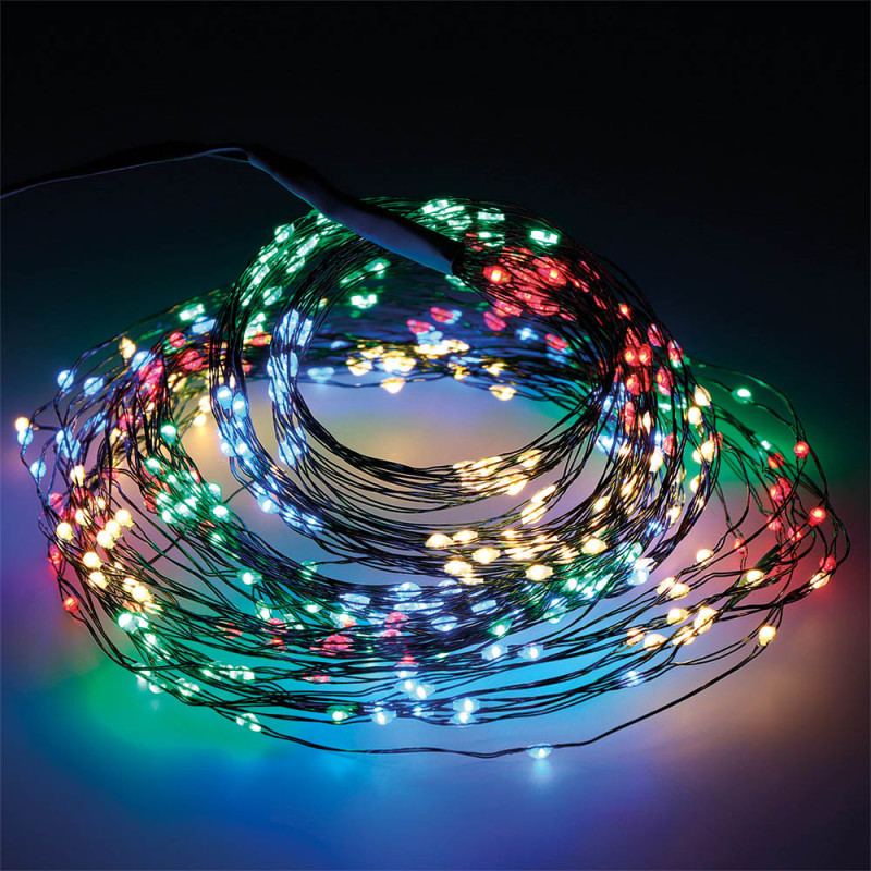 Guirnalda micro led exterior multicolor para arbol de 180cm 6,8m (largo) Guirnalda micro led exterior multicolor para arbol de 180cm 6,8m (largo)