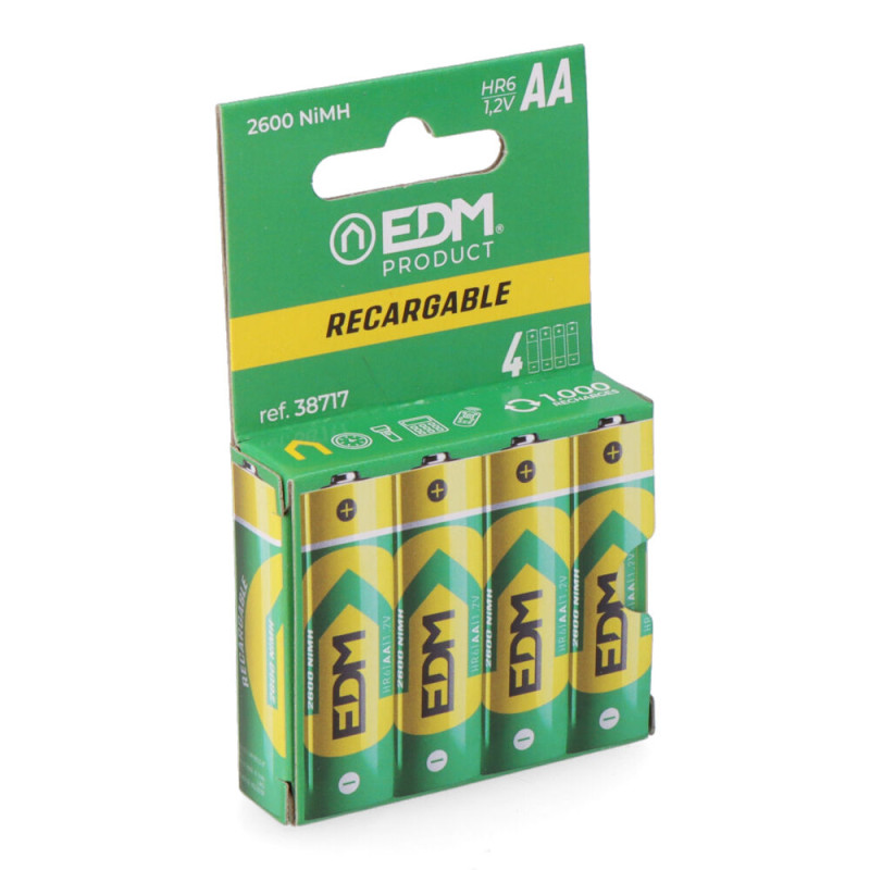 Pila recargable eco-series aa - hr6 2600 ma, ø14,5 x 50,5 mm, 4 uds Pila recargable eco-series aa - hr6 2600 ma, ø14,5 x 50,5 mm, 4 uds