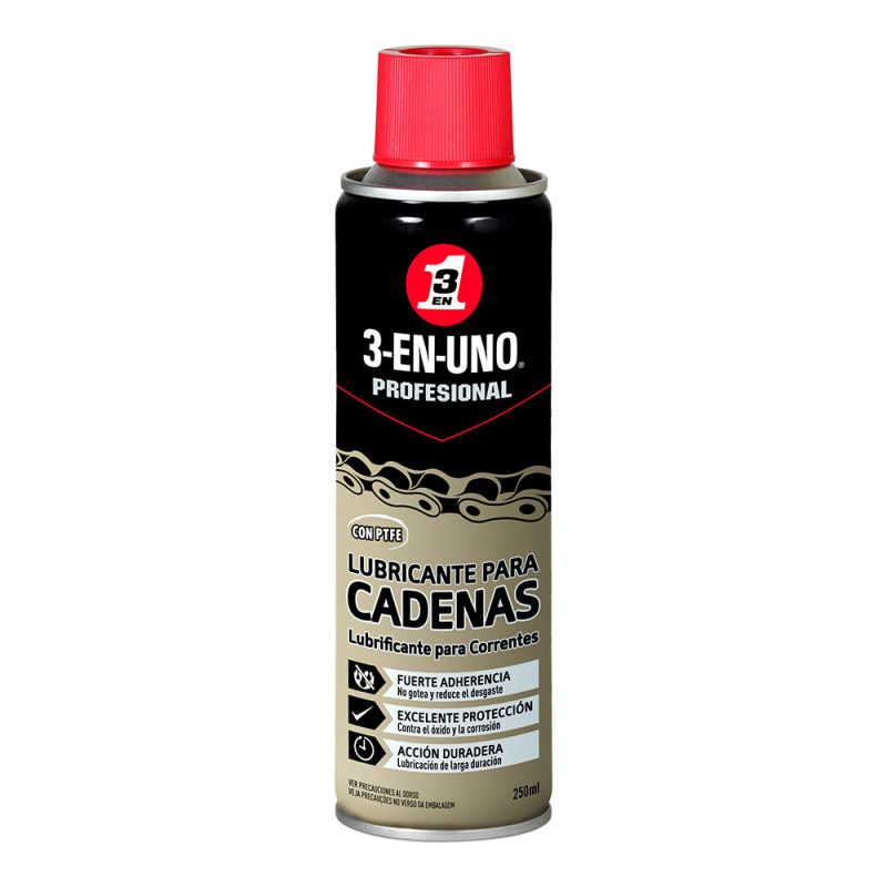 Lubricante para cadenas 250ml 34470 3 en 1 Lubricante para cadenas 250ml 34470 3 en 1