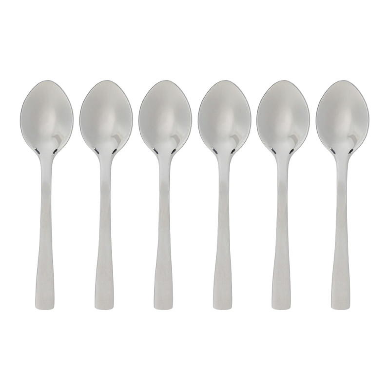 Pack 6 unid. cuchara pequeña moka inoxidable silver precision 9,5cm Pack 6 unid. cuchara pequeña moka inoxidable silver precision 9,5cm